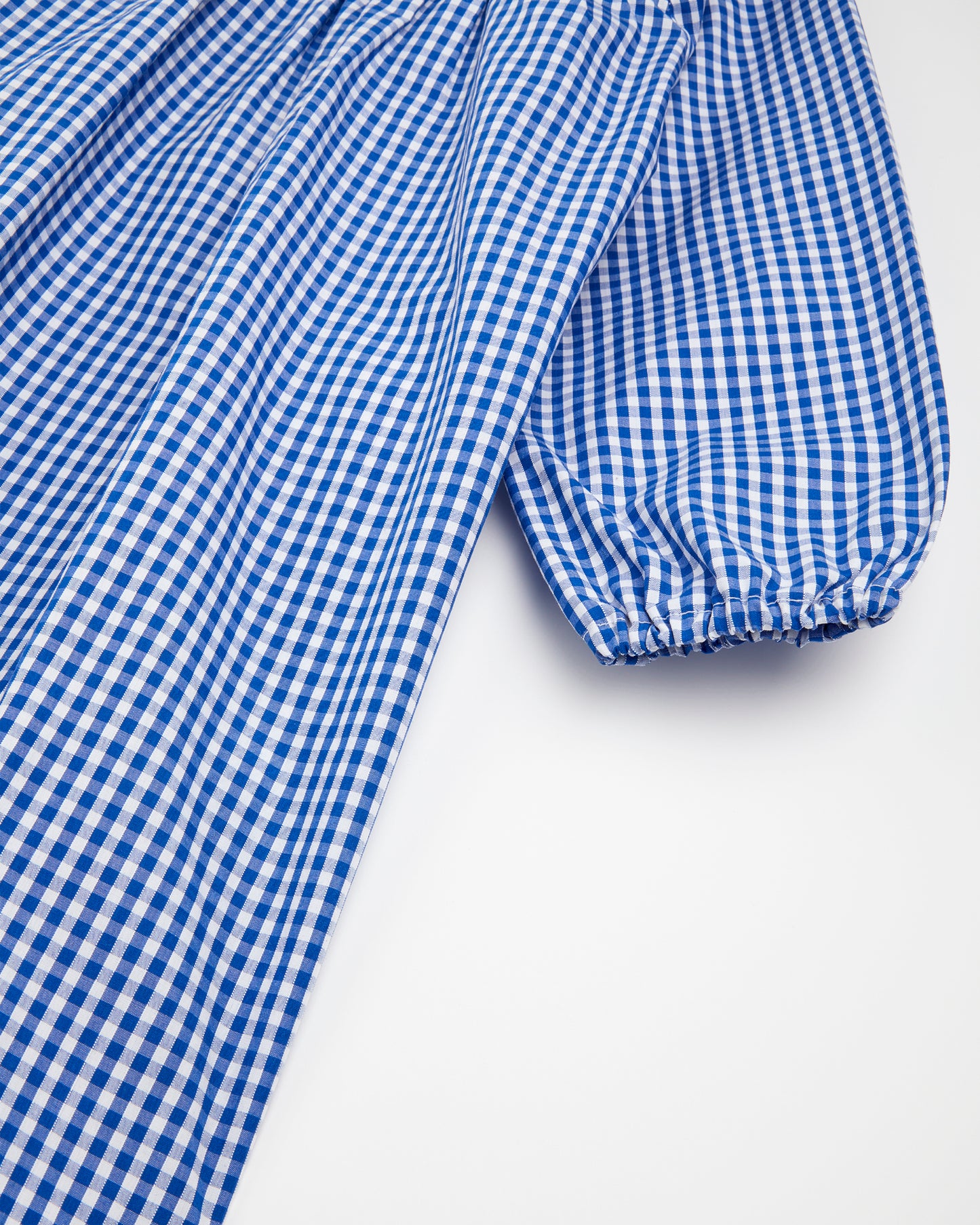 Blue-White Checked Dinner Overall