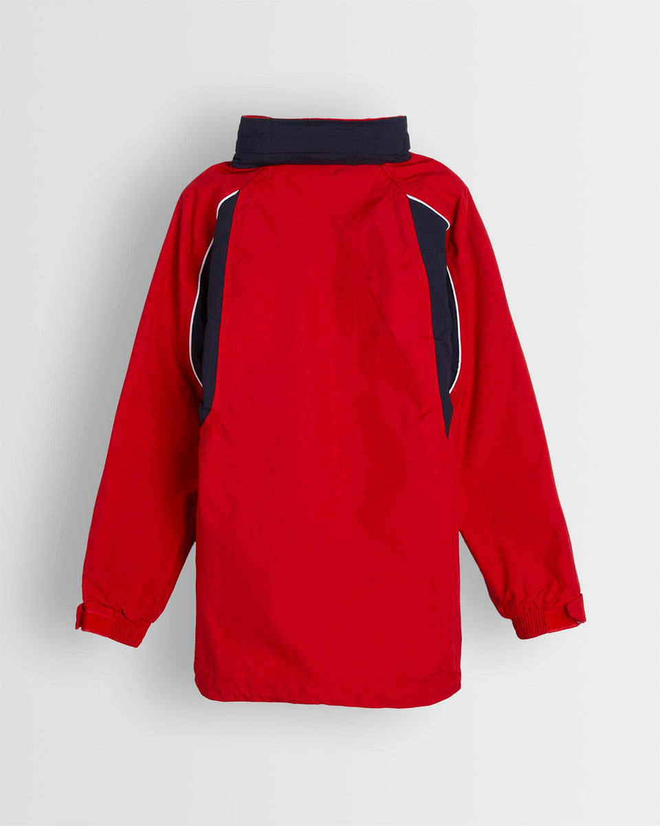 Red Waterproof Tracksuit Top New Logo Direct Clothing