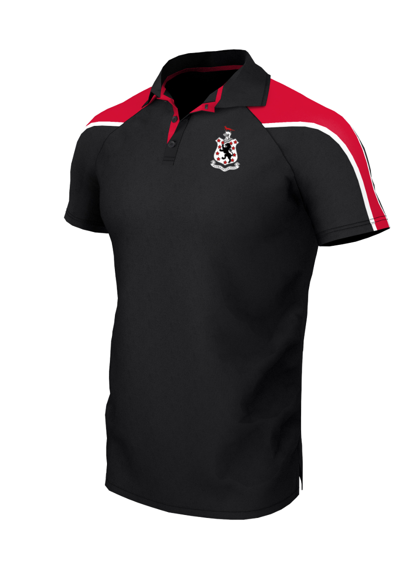 Boys Black-Red Polo Shirt