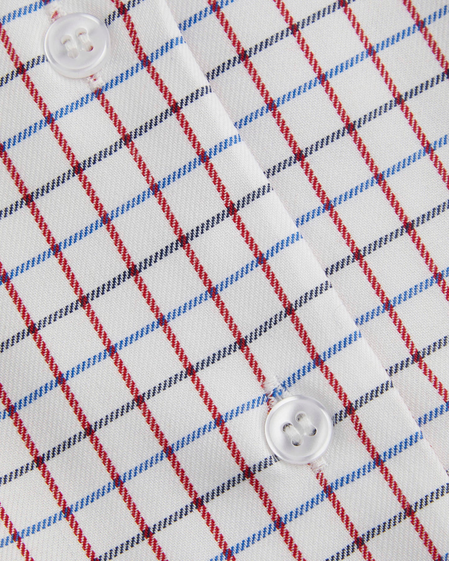 Tattersall Checked Short Sleeved Fitted Blouse