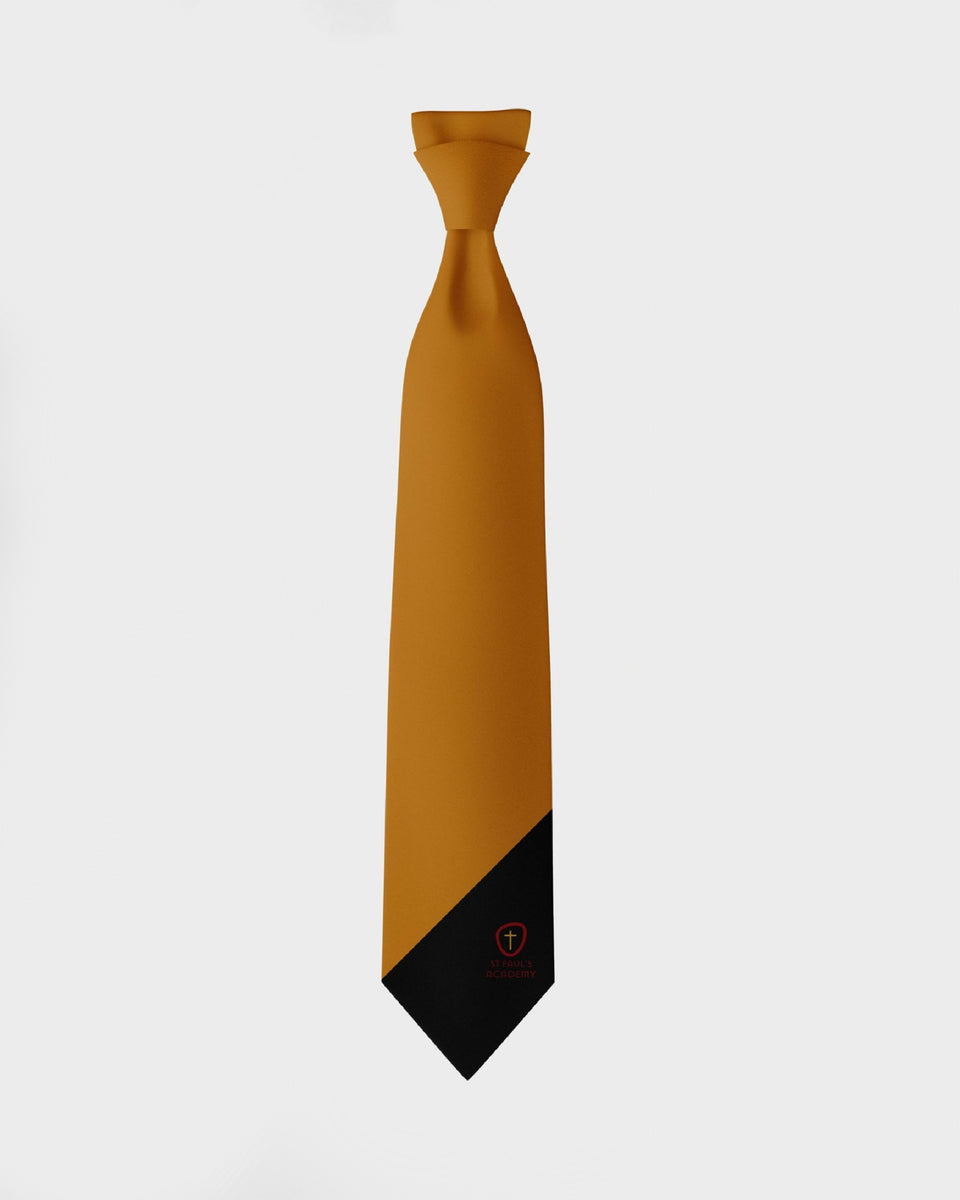 Unisex Amber/Black School Tie Years 8 September 2024 Direct Clothing
