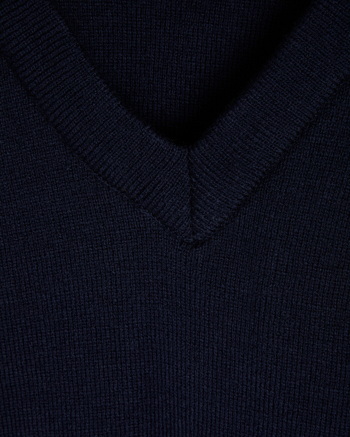 Navy V Neck Pullover