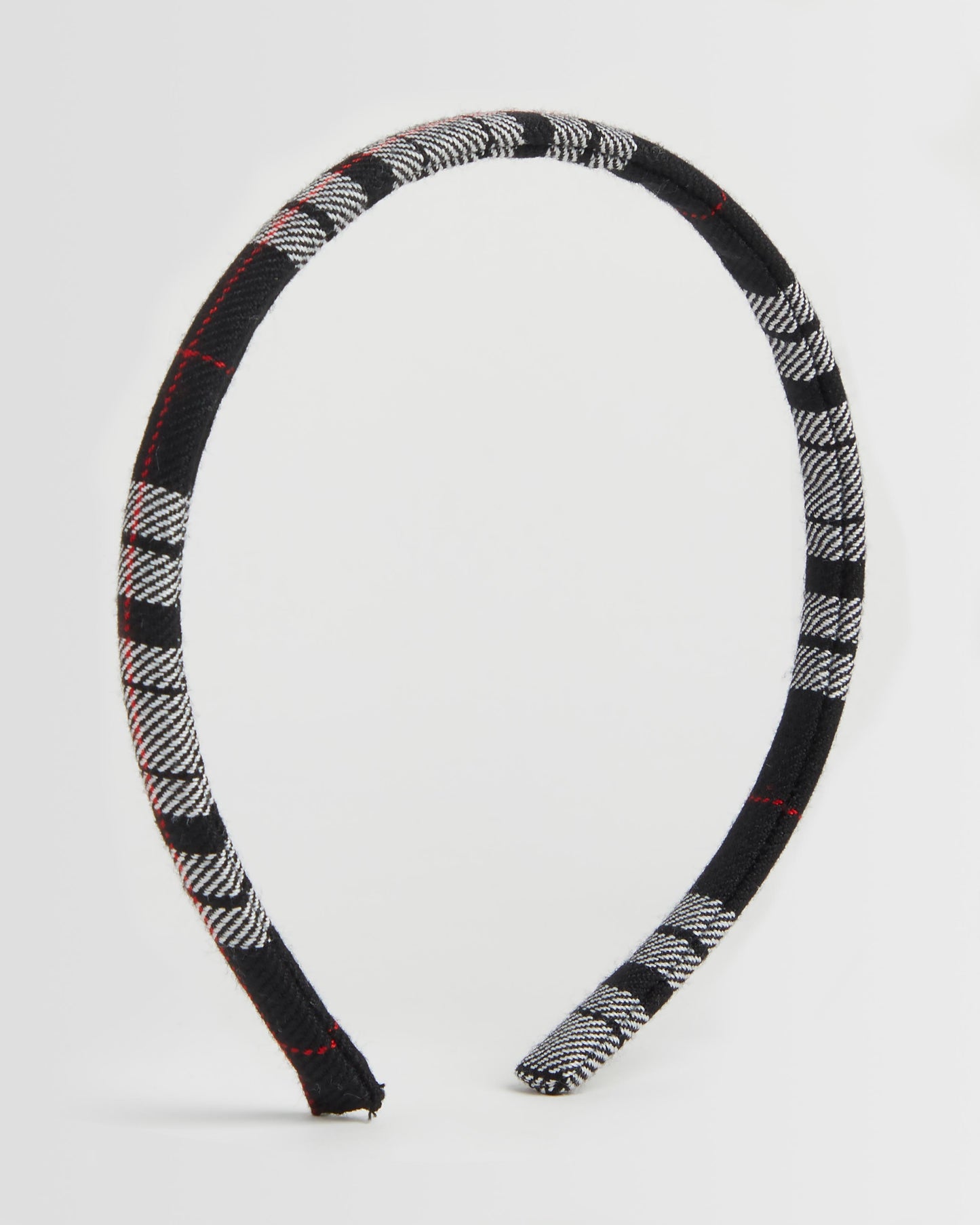 Girls White/Black Winter Alice Band