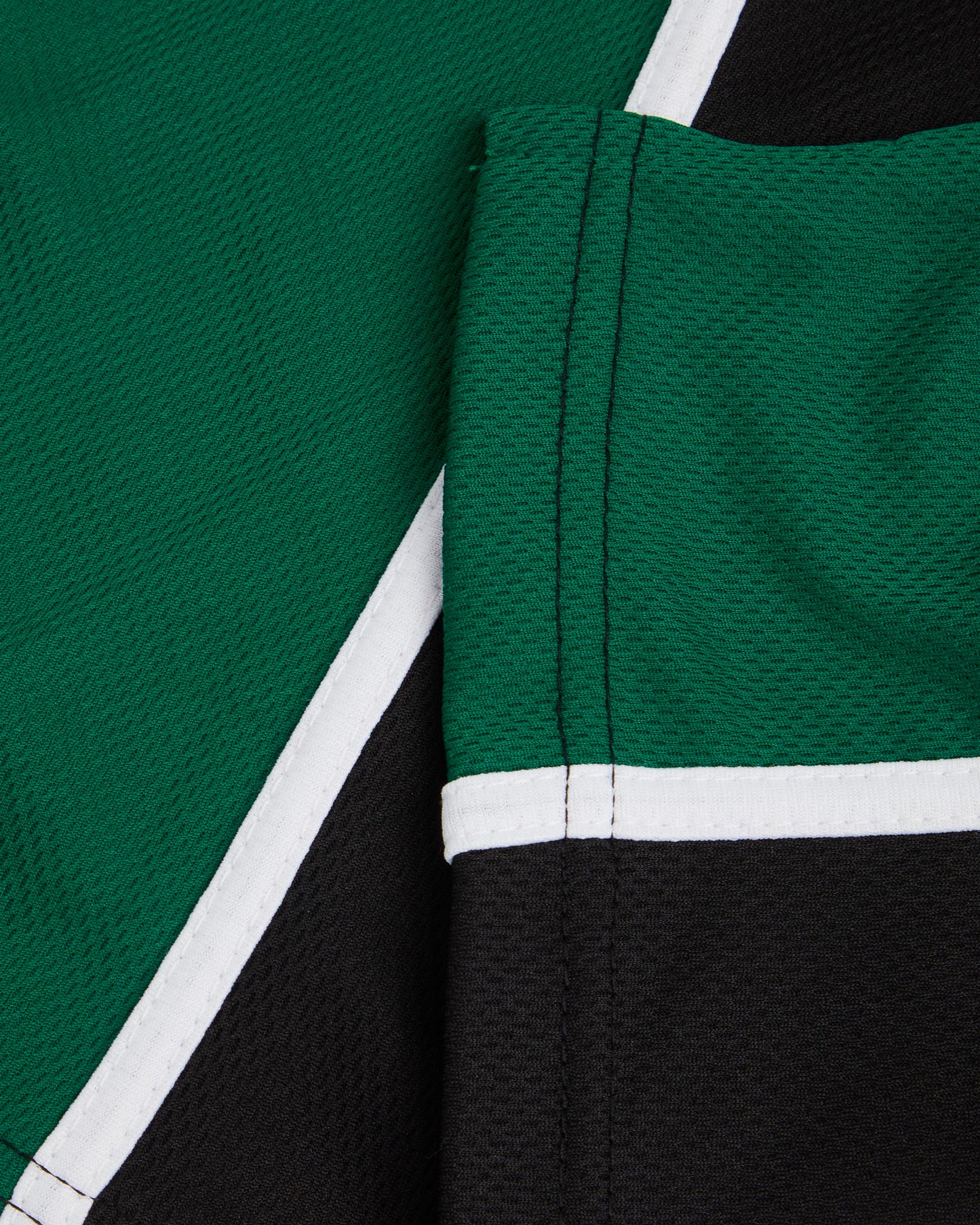 Unisex Black-Green PE Polo Shirt