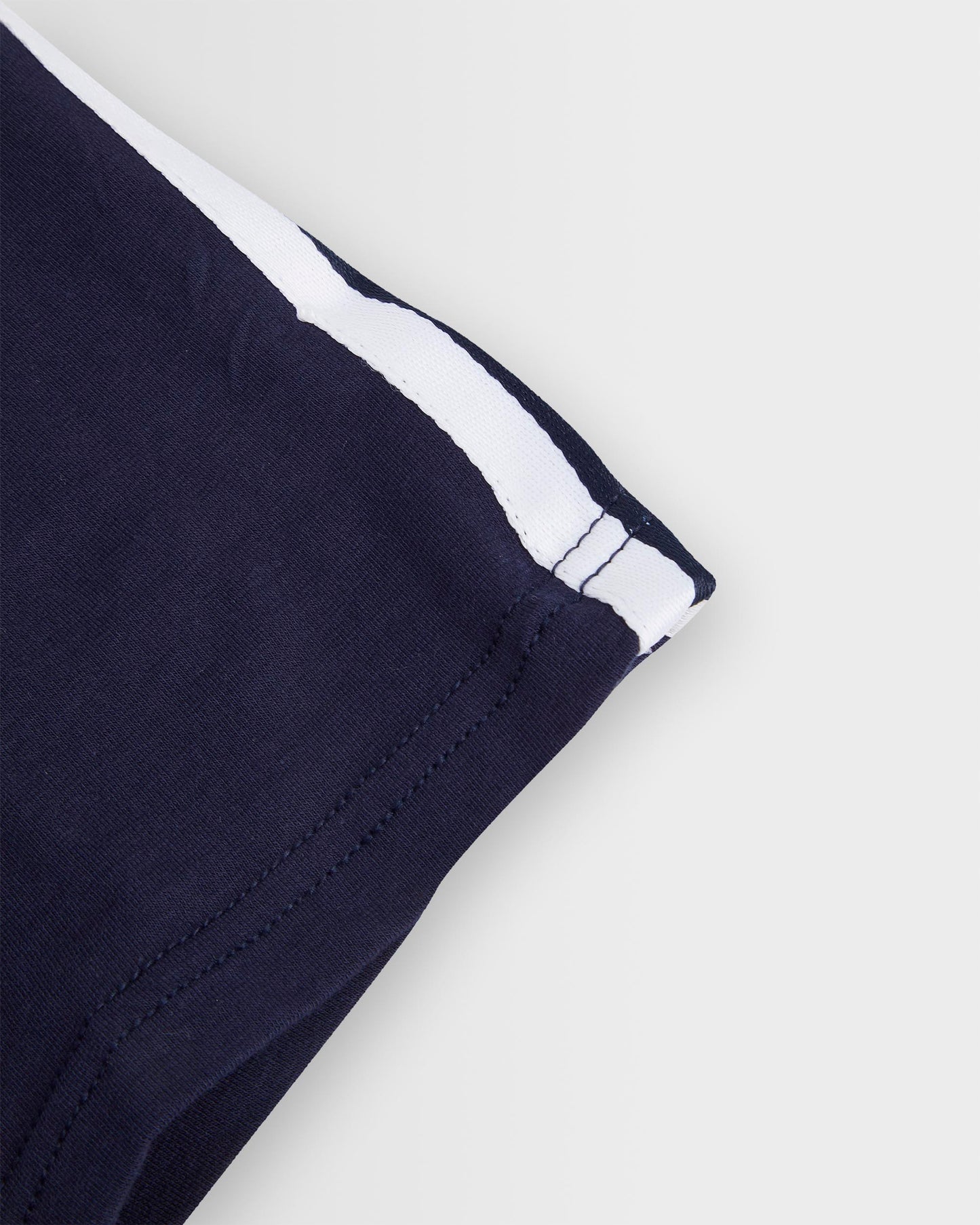 Navy PE-Gym Shorts with White Stripe