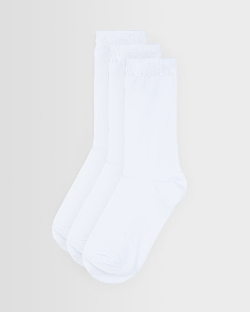 White Socks- Pack of 3