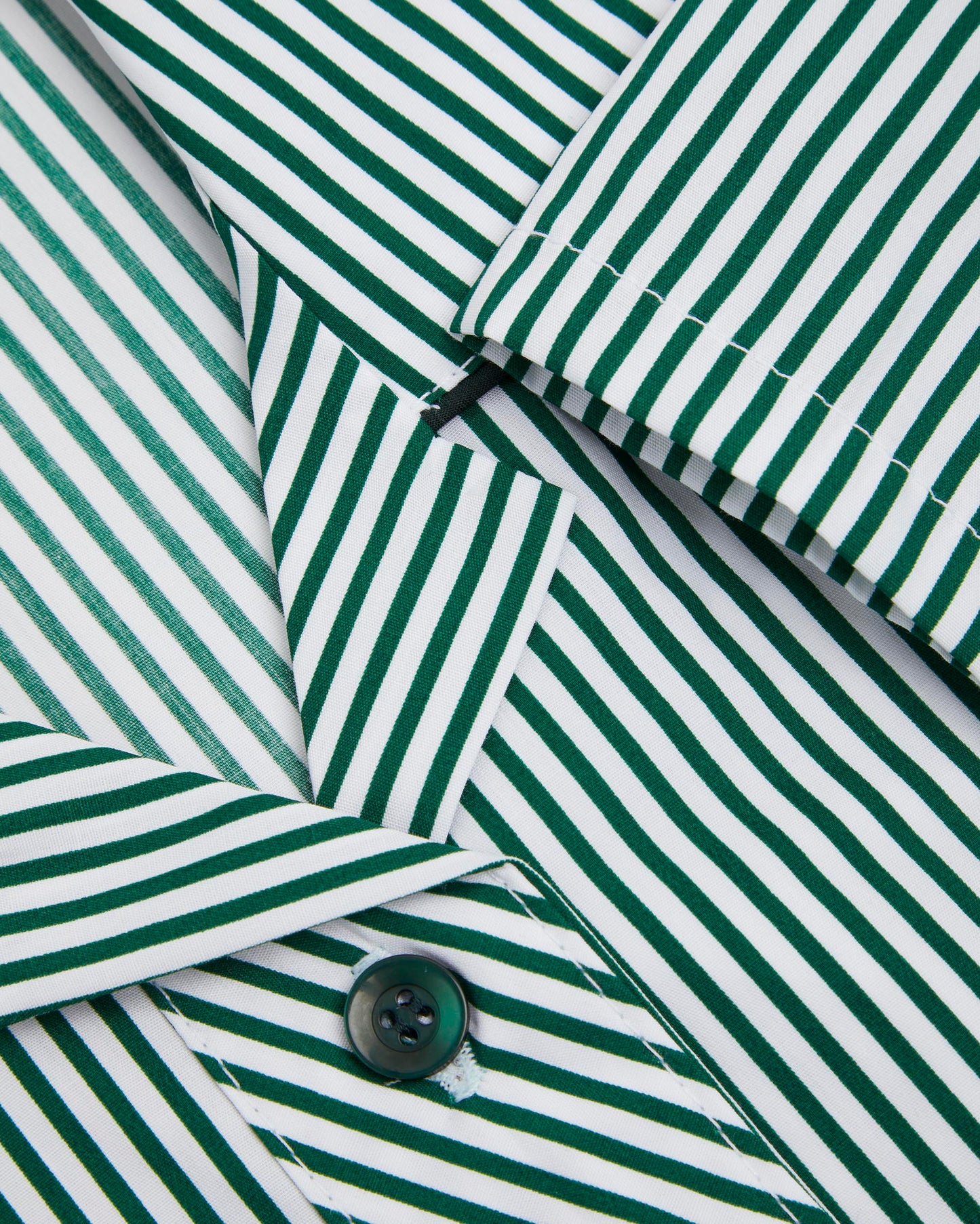 Girls Green-White Striped Summer Dress- Upper School