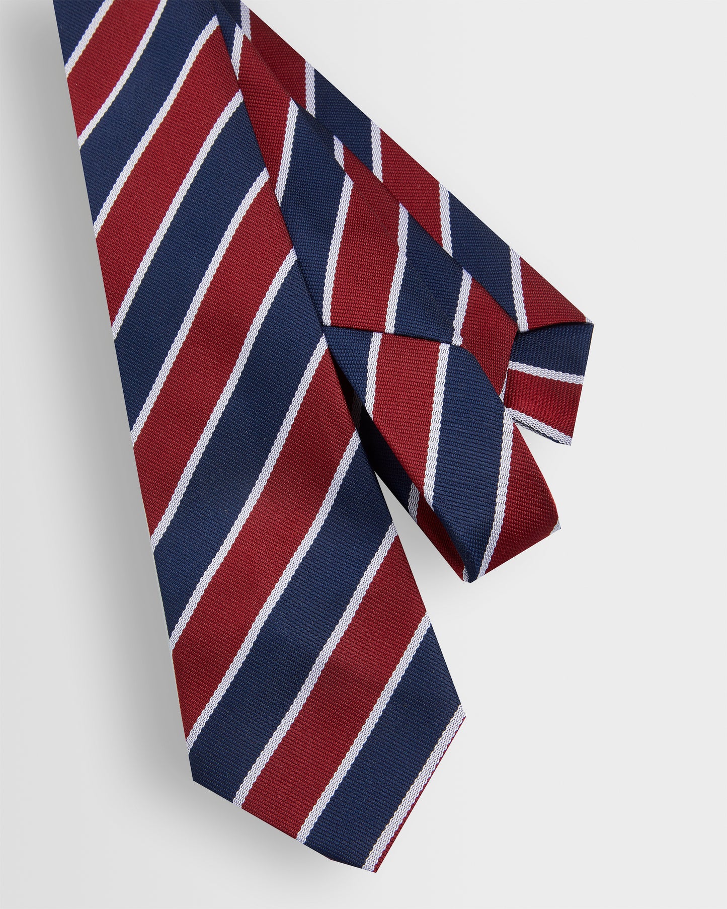 Boys Navy-Maroon-White Tie