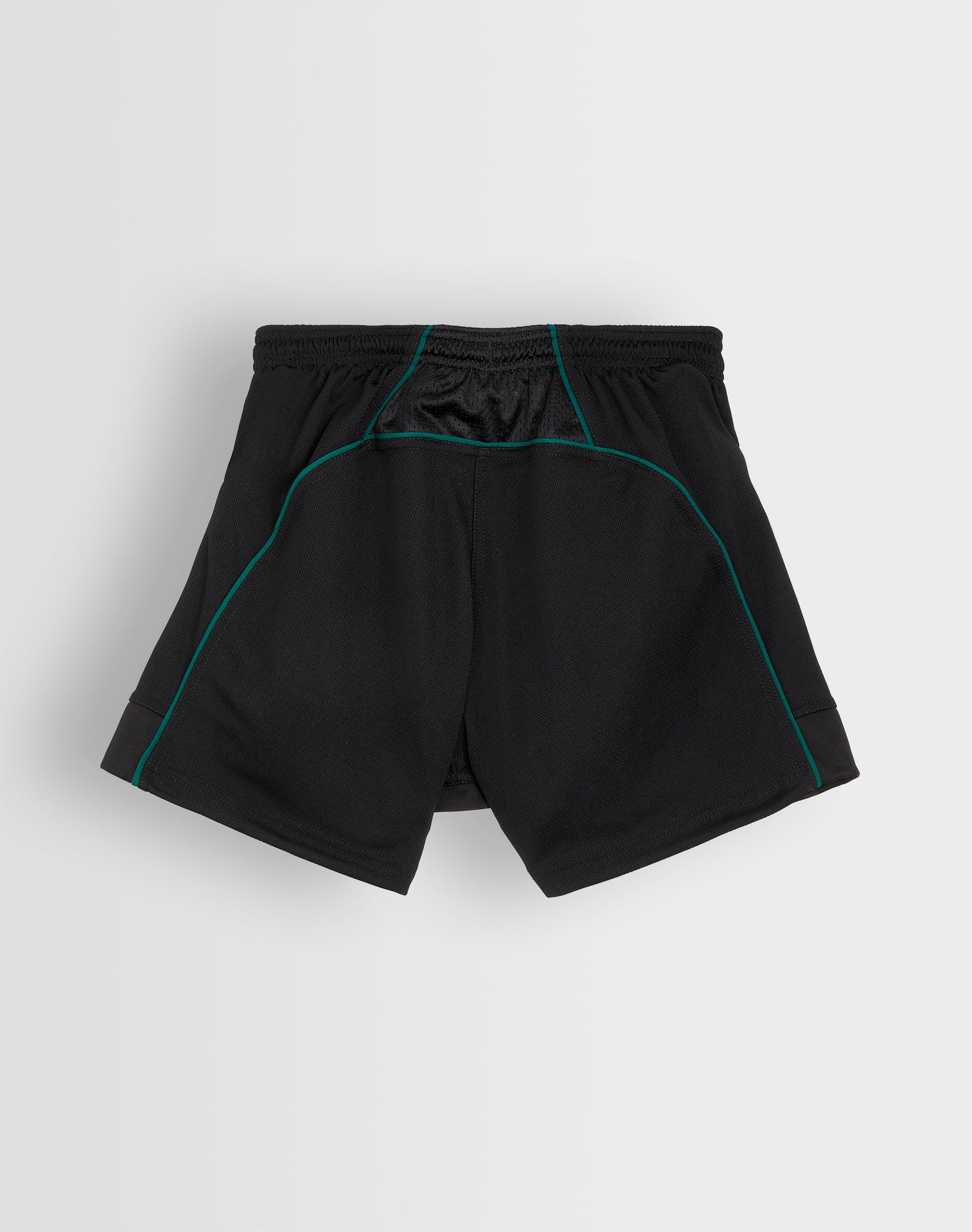 Boys Black-Green Rugby Shorts