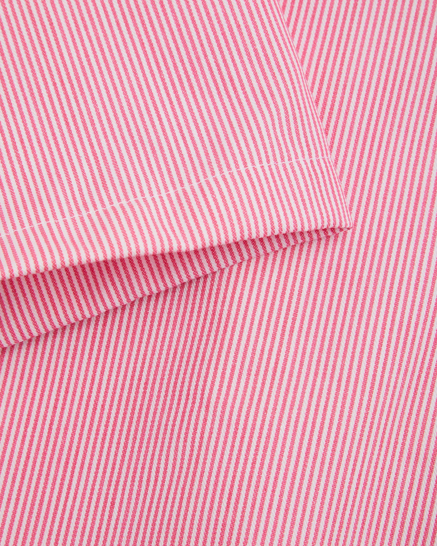 Girls Pink-White Short Sleeve Blouse