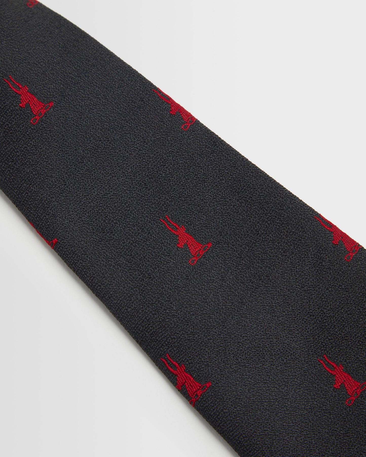Unisex Black/Red Elasticated Tie