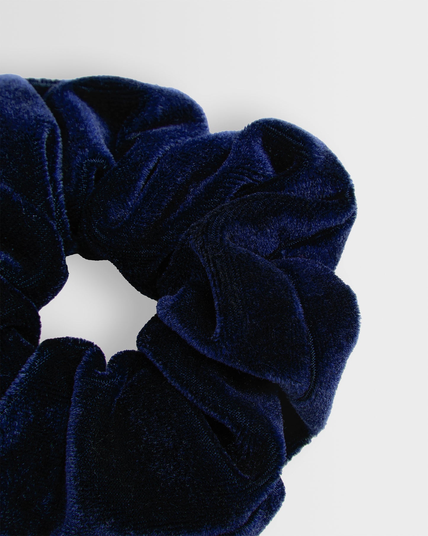 Navy Velvet Scrunchie- Pack of 4