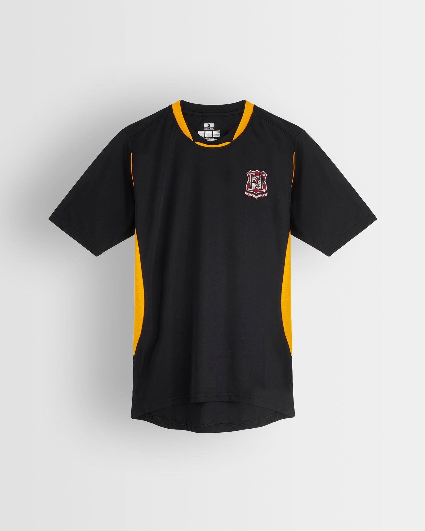 Black-Amber Coaches Football Top