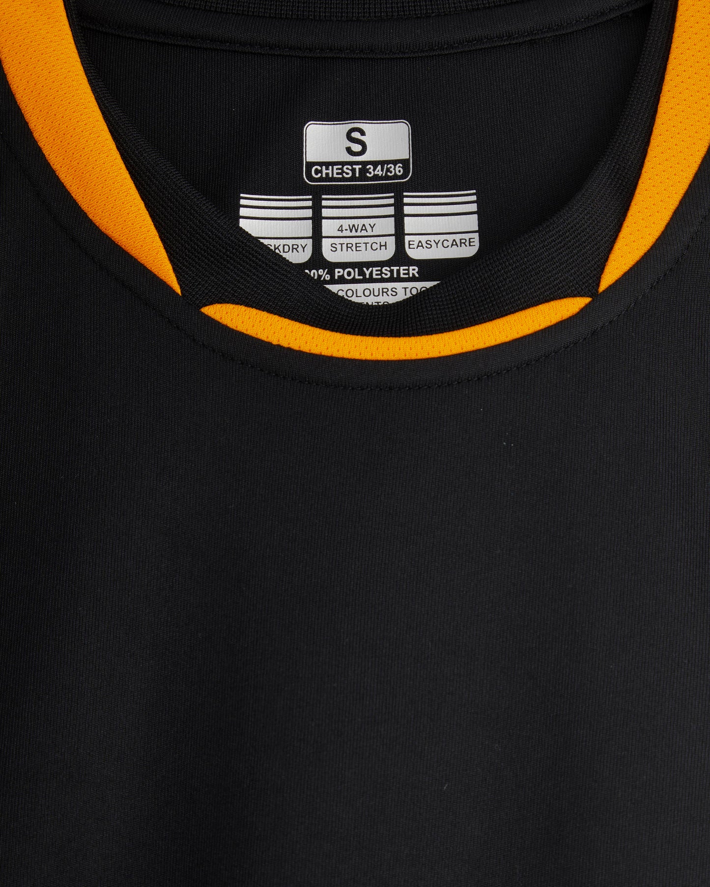 Black-Amber Coaches Football Top