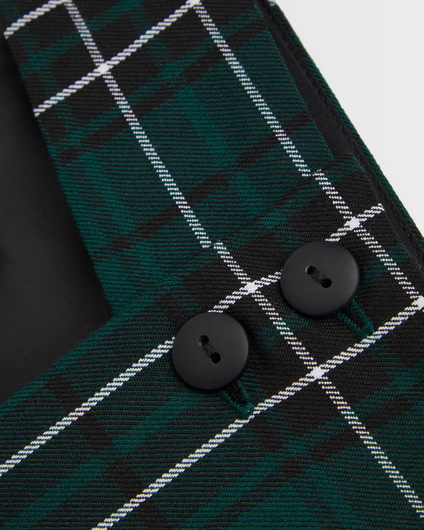 Girls Green Tartan Pinafore