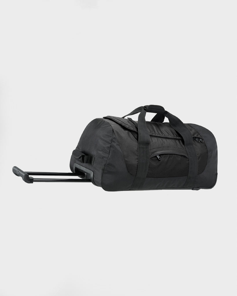 CAL Black Boarders Holdall on Wheels Telescopic Handle