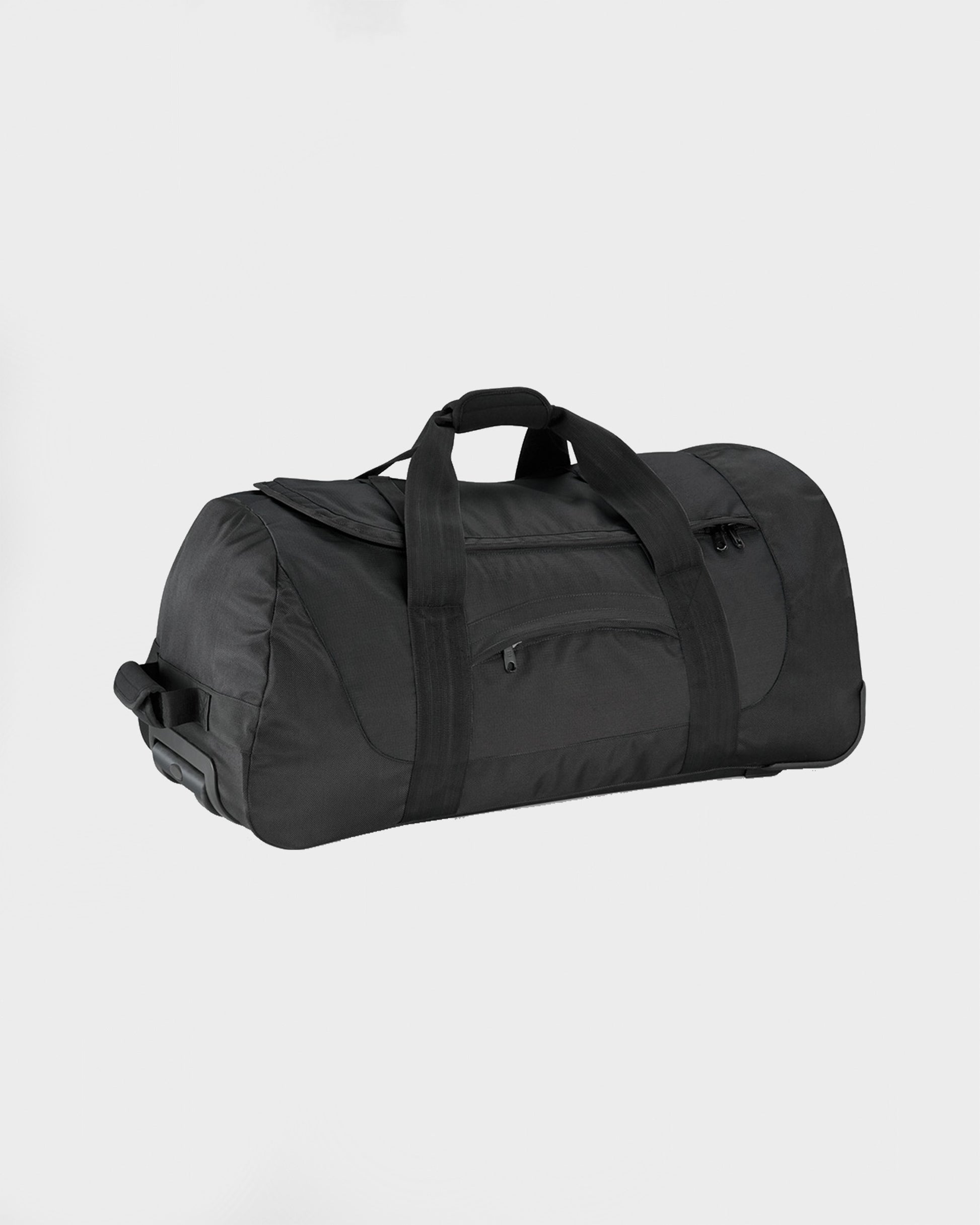 CAL Black Boarders Holdall on Wheels Front