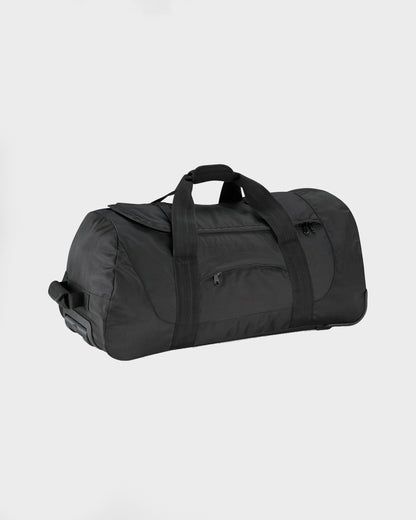 CAL Black Boarders Holdall on Wheels Front