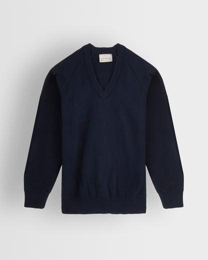 Year 7-8  Unisex Navy V Neck Sweater