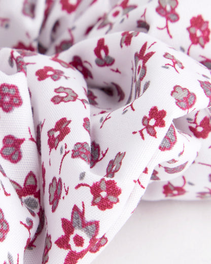 Girls White/Red Summer Scrunchie