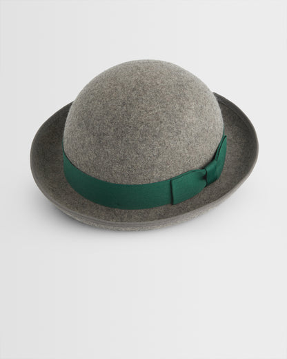 Girls Green Banded Felt Hat