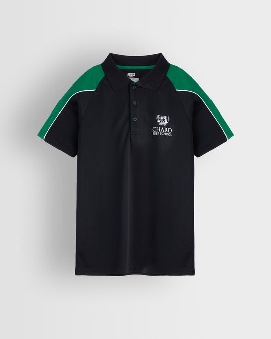 Boys Black-Green PE Top