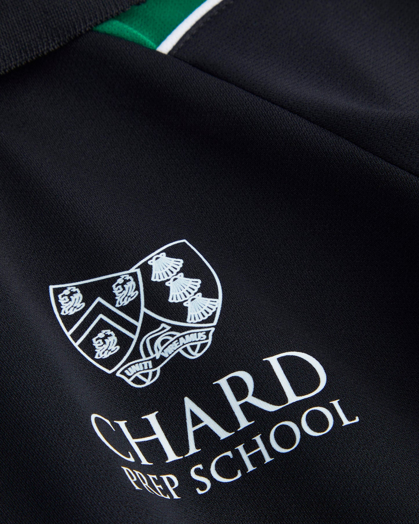 Girls Black-Green PE Top