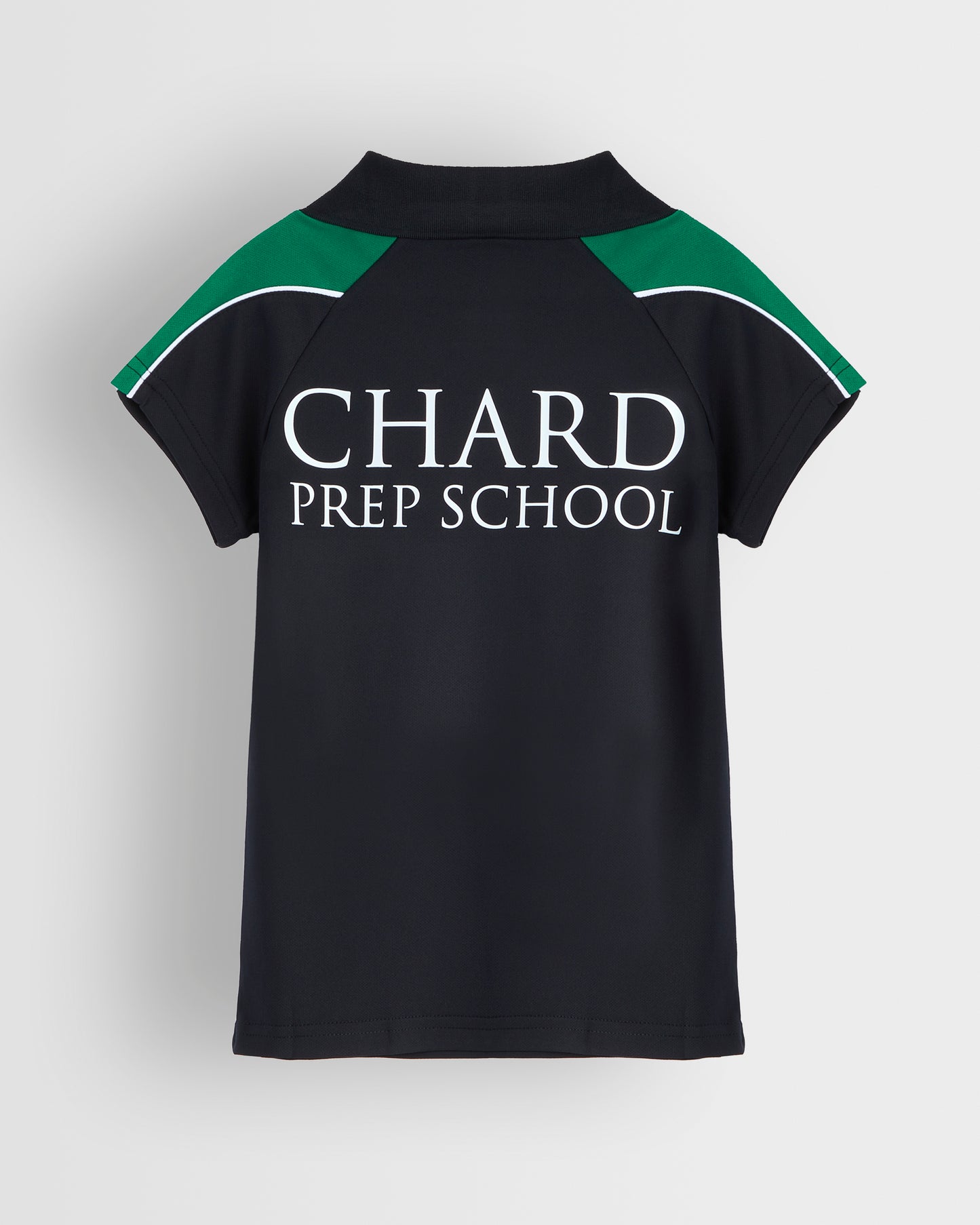 Girls Black-Green PE Top