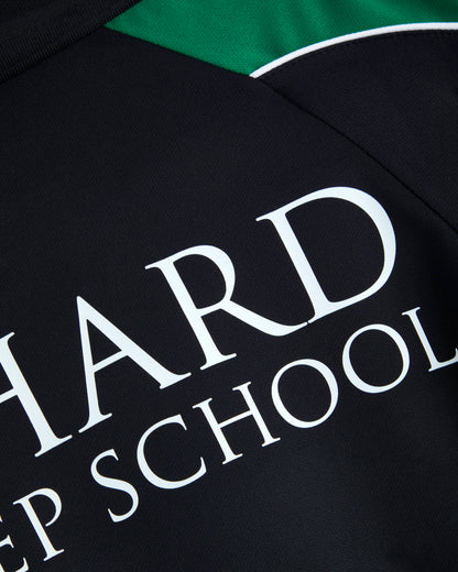 Girls Black-Green PE Top