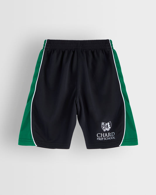 Boys Black-Green PE Shorts