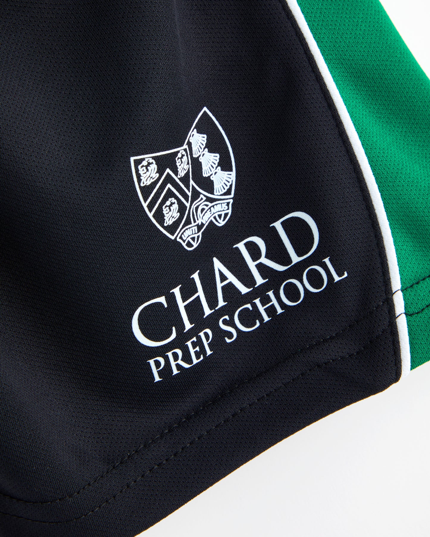 Boys Black-Green PE Shorts