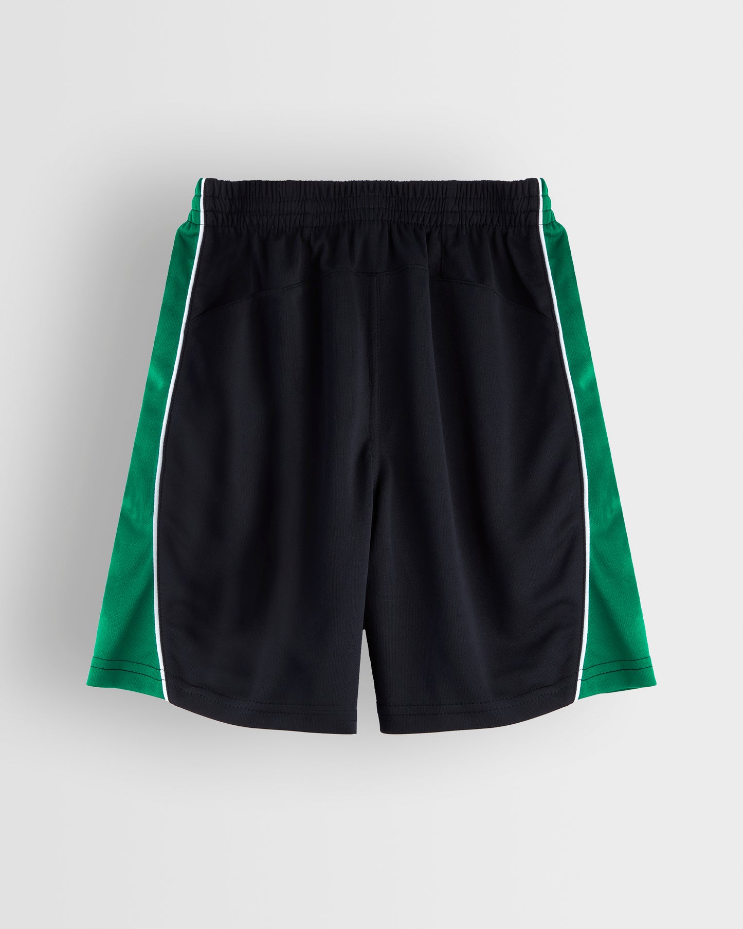 Boys Black-Green PE Shorts