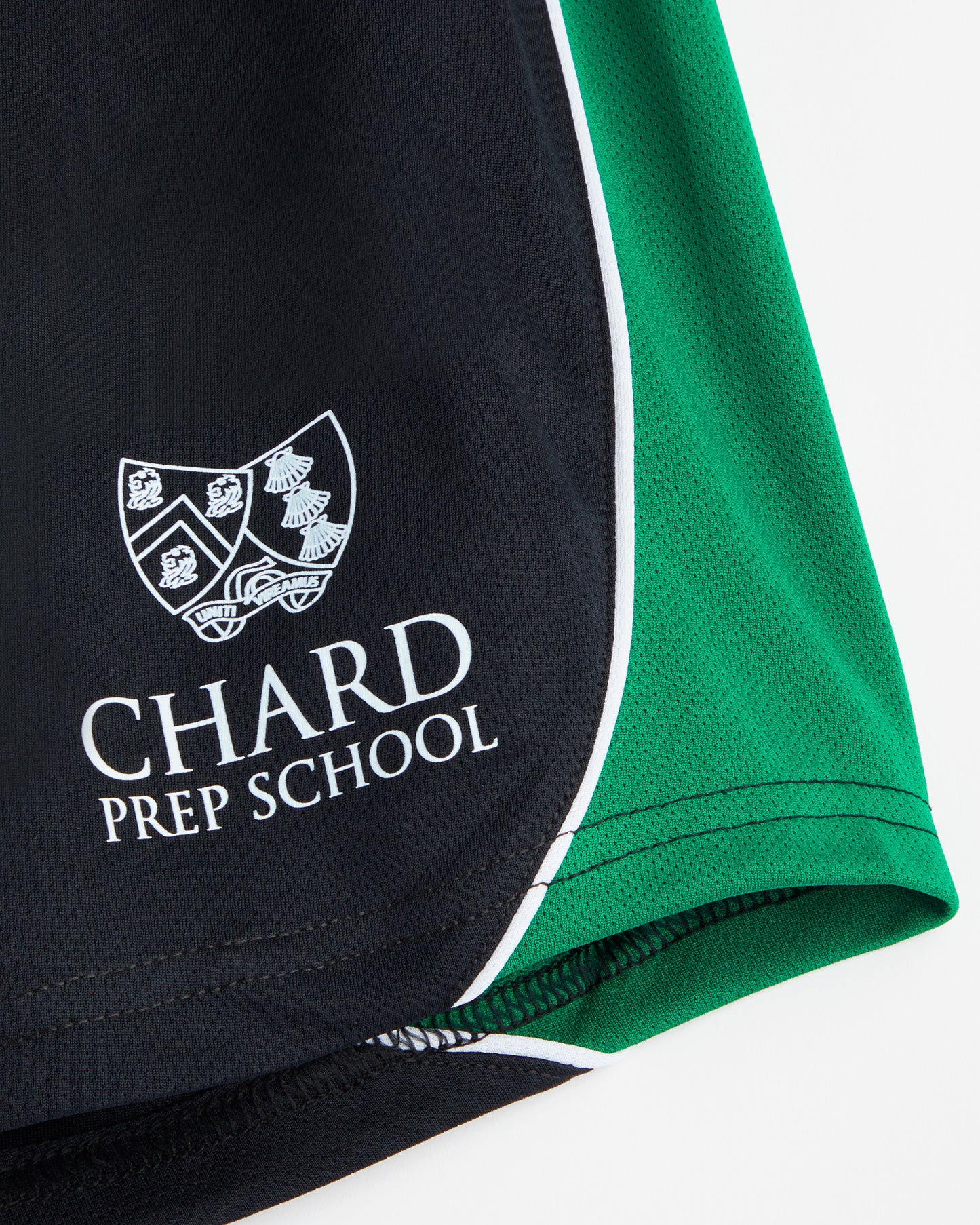 Girls Black-Green PE Skort