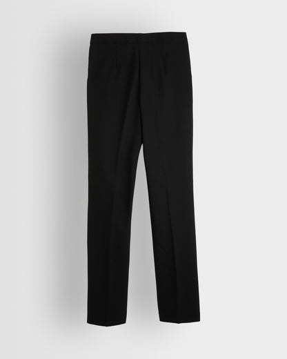 Girls Black Slim Fit Trousers with Pockets