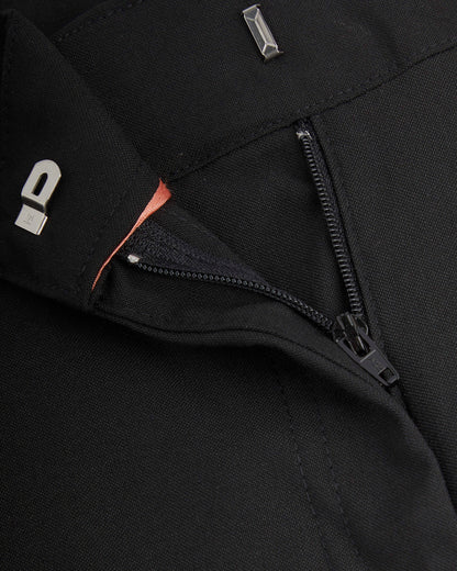 Girls Black Slim Fit Trousers with Pockets
