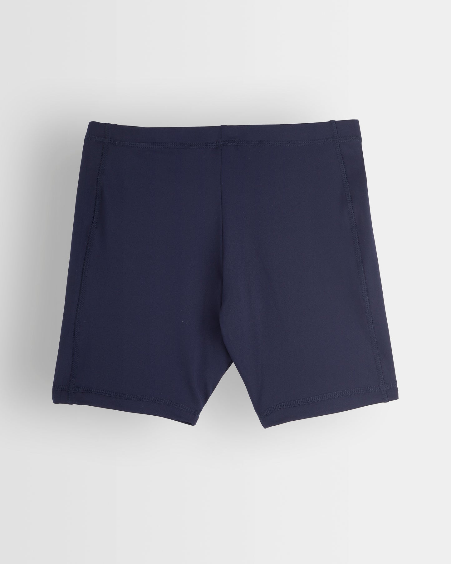 Navy blue shorts on a white background