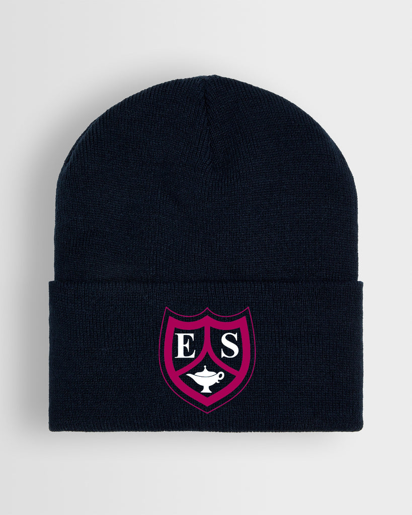 ECI Navy Knitted Hat Front