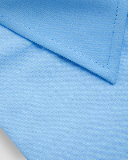 ECI Girls Long Sleeved Pale Blue Blouse Collar