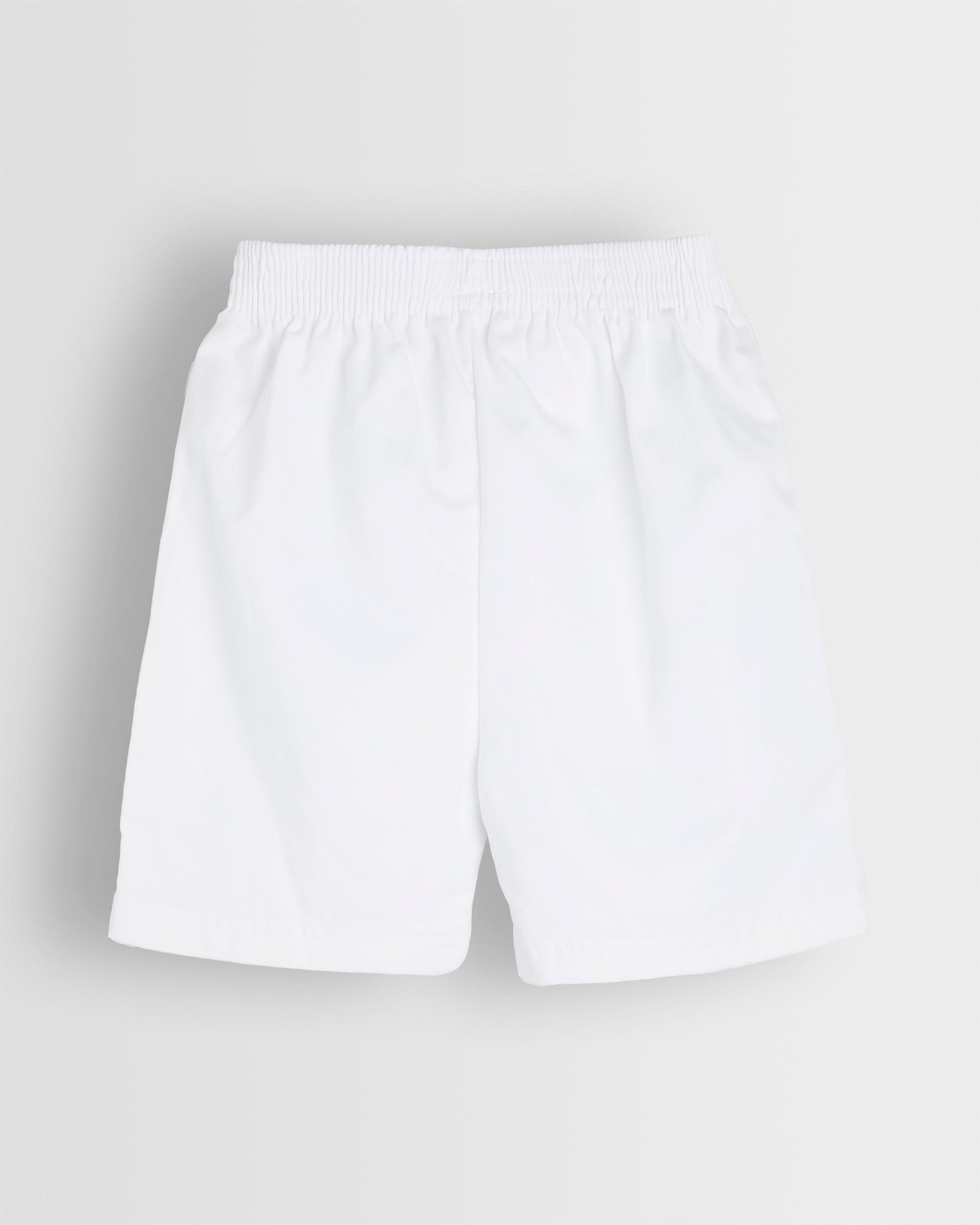 ECI Boys White PE Shorts Front