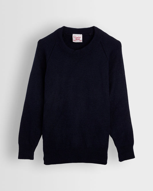 Unisex Navy Crew Neck Pullover