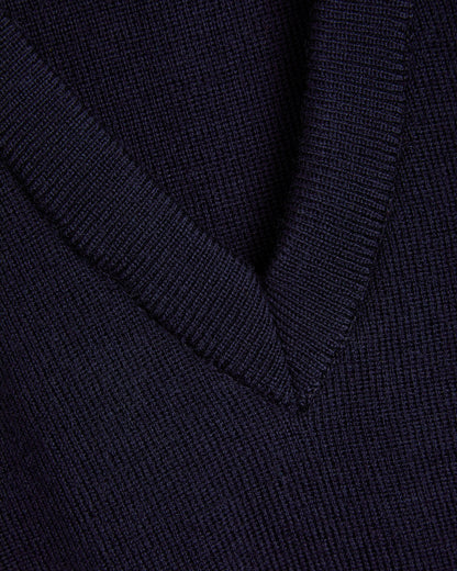 Boys Navy Sleeveless Pullover