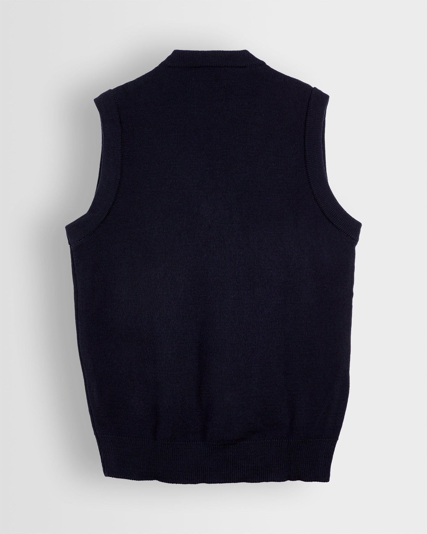 Boys Navy Sleeveless Pullover
