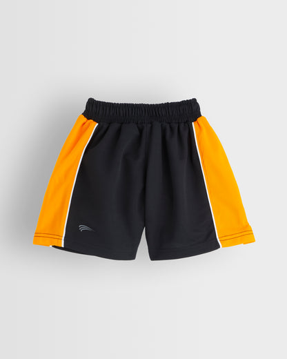 Boys Black/Amber Shorts