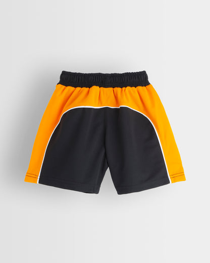 Boys Black/Amber Shorts