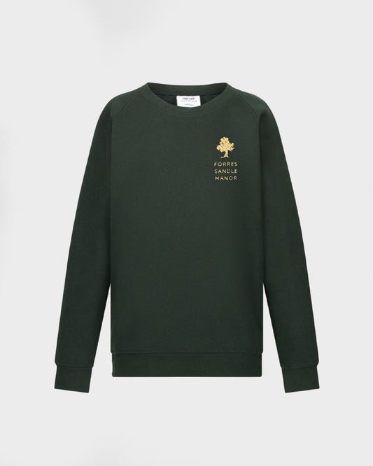 Unisex Green Crew Neck Sweatshirt