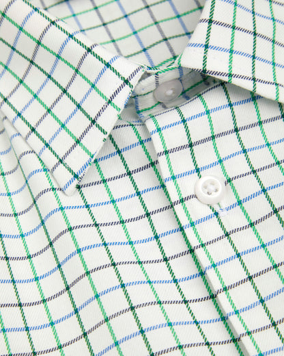 Boys Tattersall Checked Short Sleeve Shirt
