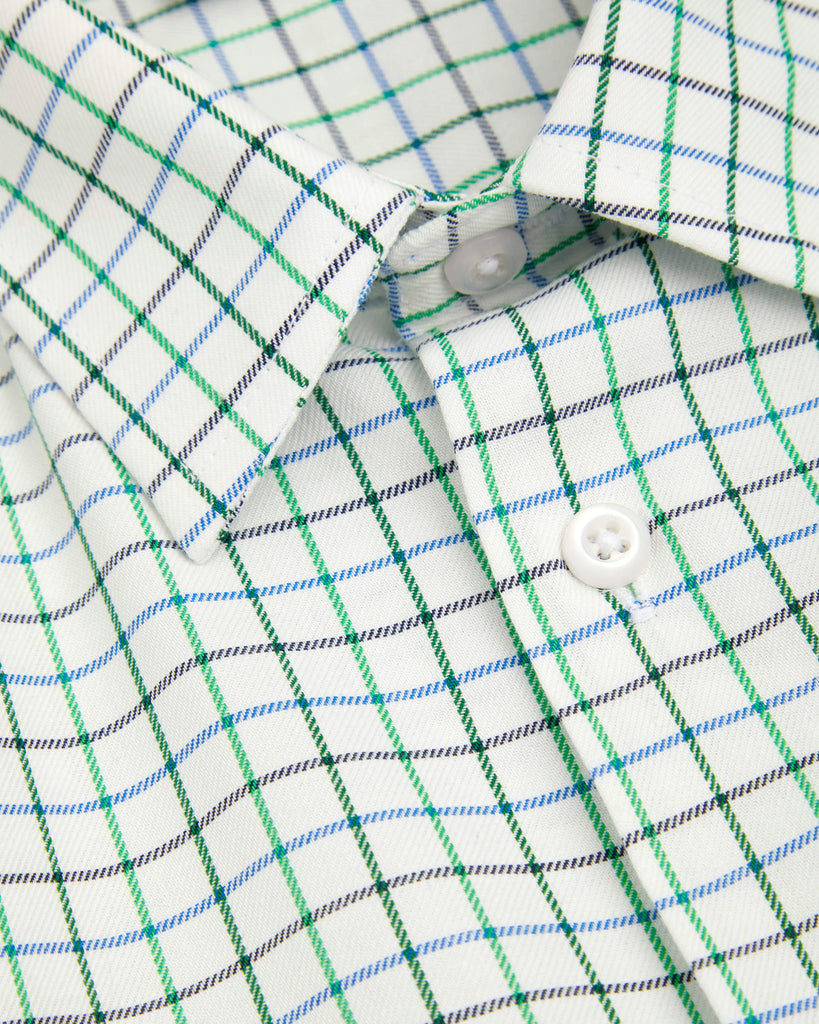 Boys Tattersall Checked Long Sleeve Shirt