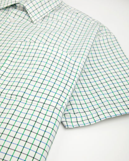 Boys Tattersall Checked Short Sleeve Shirt