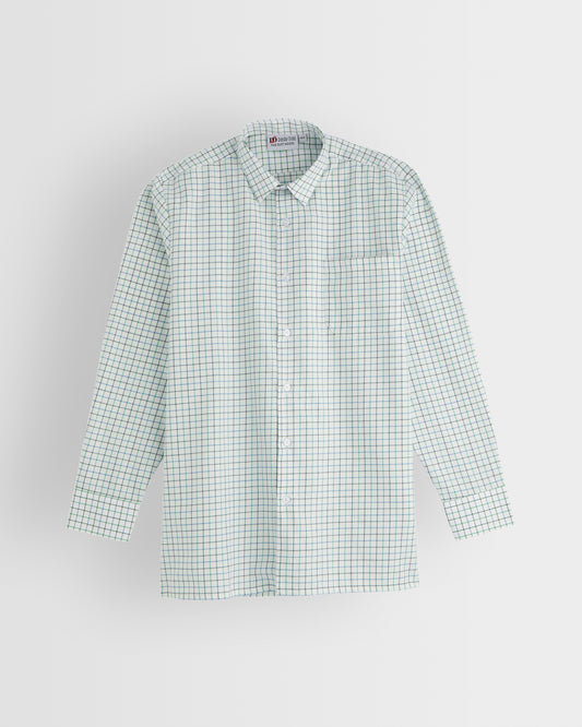 Boys Tattersall Checked Long Sleeve Shirt