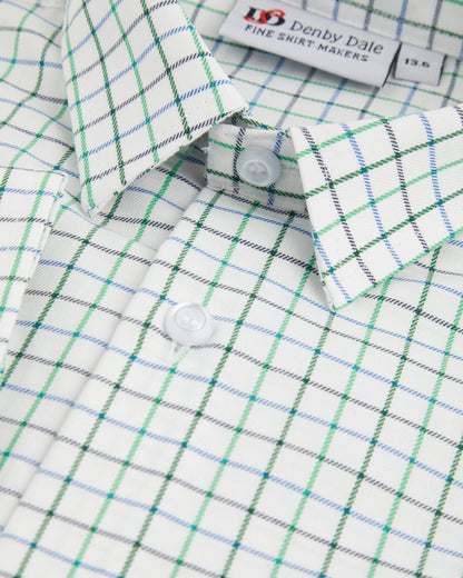 Boys Tattersall Checked Long Sleeve Shirt
